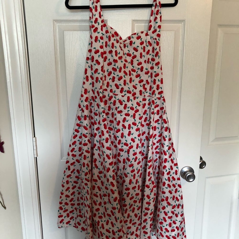 Cherries halter pin up dress